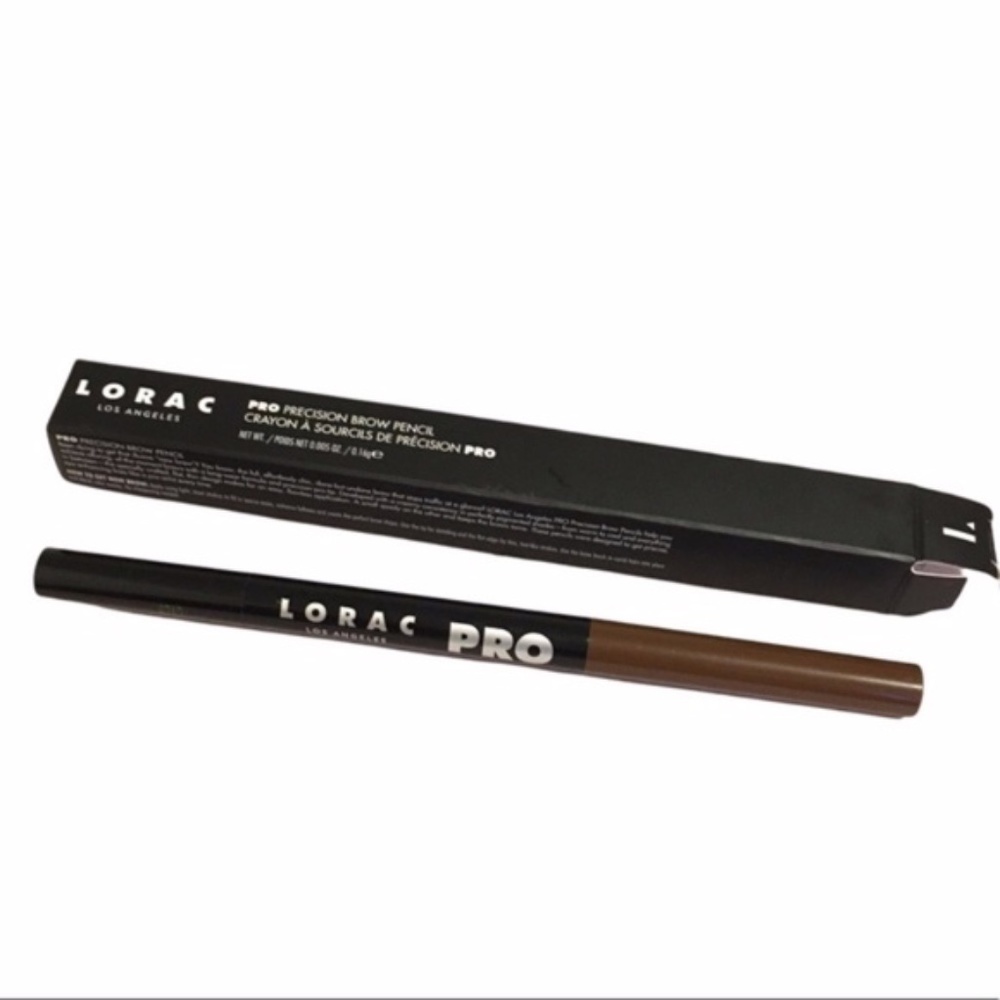 NEW Lorac Pro Precision Brow Pencil Medium Red Brown Full Size